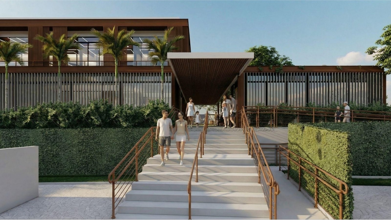 Fachada do Quintas Tennis Club