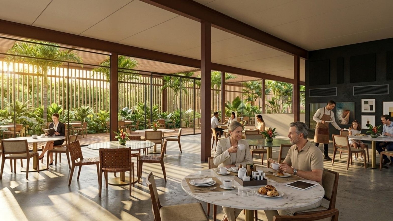 Restaurante climatizado